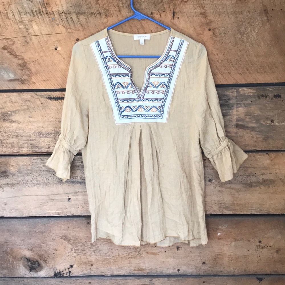 Gold Boho top
